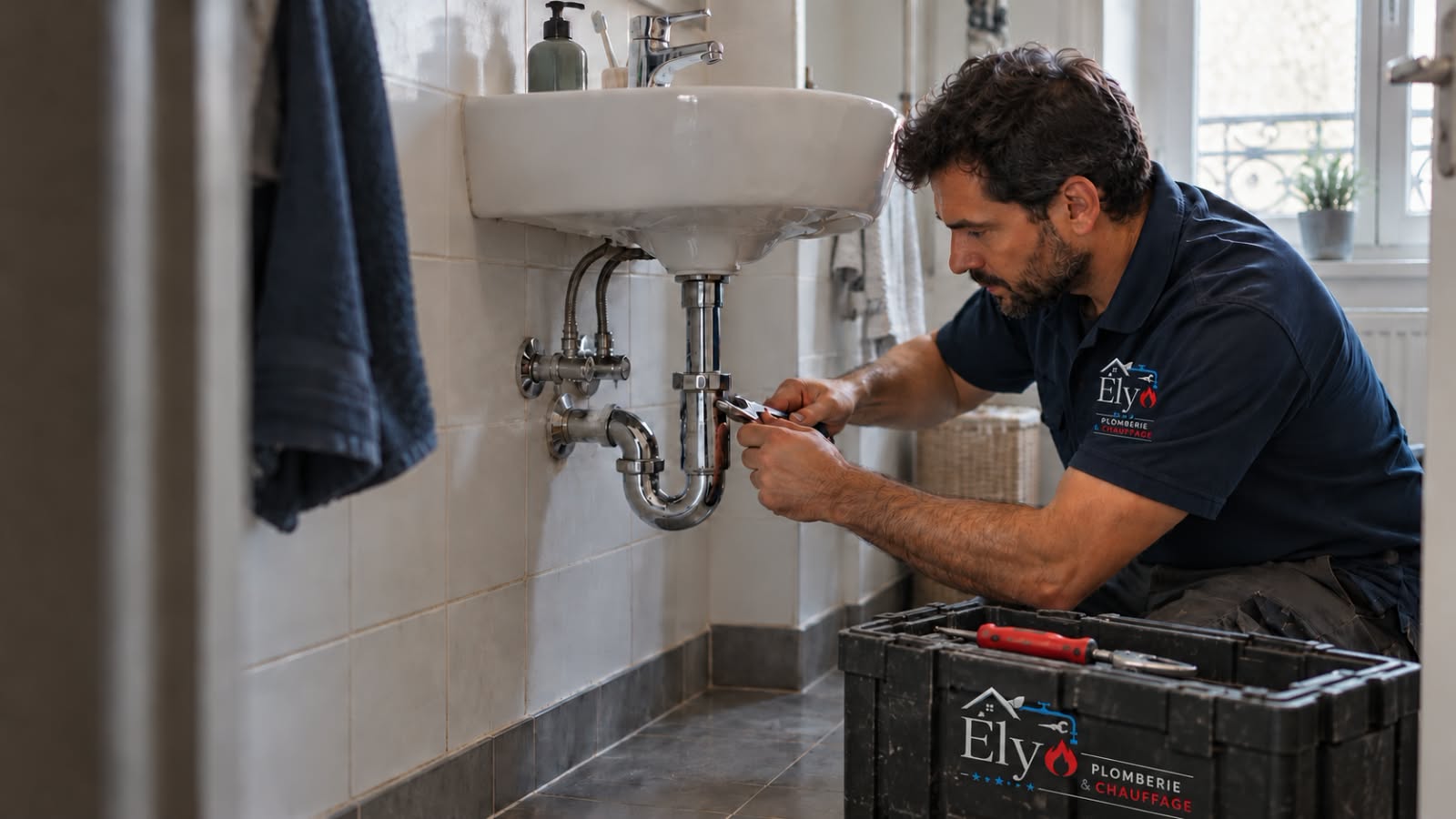 Plombier chauffagiste ELYO en intervention